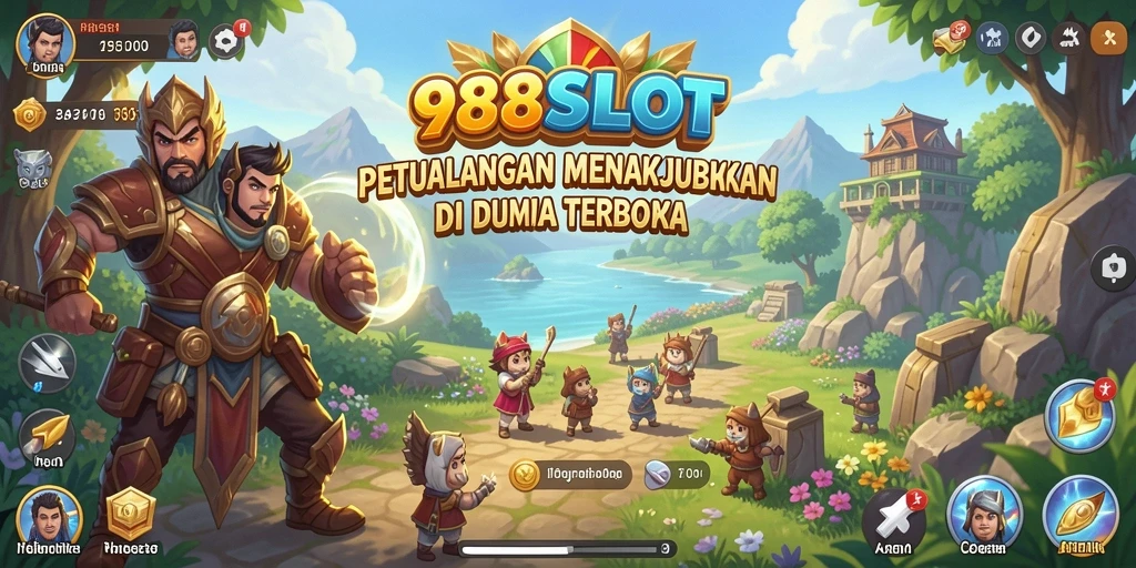 Screenshot gameplay menunjukkan aksi epik dalam dunia Open World.
