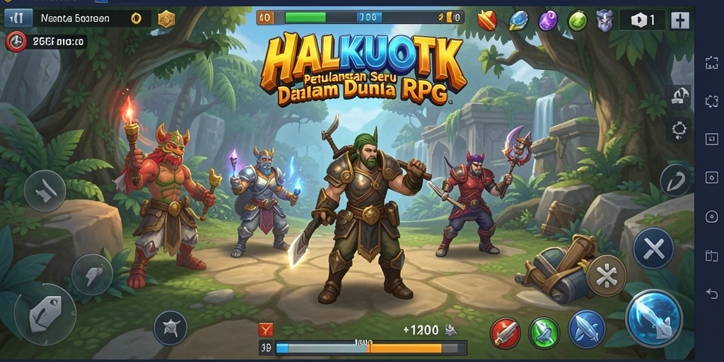 Tampilan gameplay HALKUOTK yang menegangkan dan penuh aksi.
