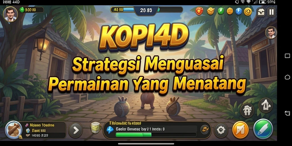 Tampilan gameplay menegangkan dalam KOPI4D yang penuh strategi.
