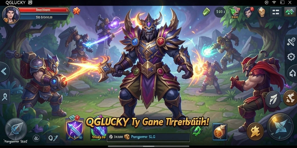 Tampilan menarik dari gameplay QGLUCKY yang penuh strategi.